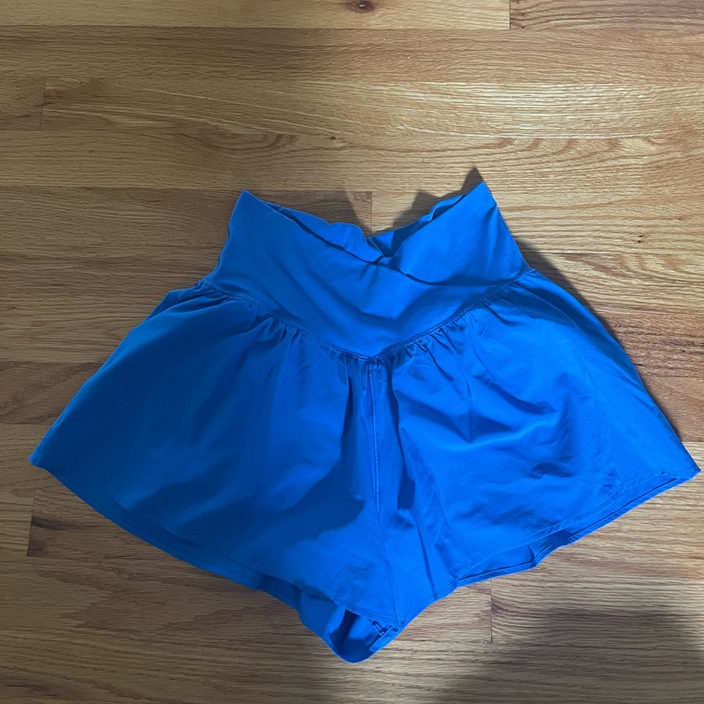 Aerie Flowy Blue Shorts